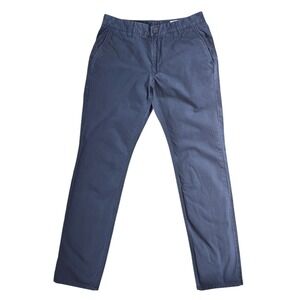 BONOBOS Mens Pants 30x32 Gray Stretch Washed Chinos Slim Fit Actual 29x30
